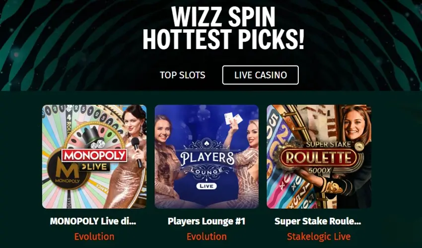 Wizz spin casino