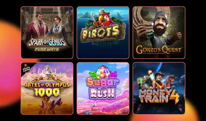 Winslys casinos spelutbud. Spark of genius Fuse ways. Pirots. Gonzo's Quest. Gates of Olympus 1000. Sugar Rush. Money Train 4. 